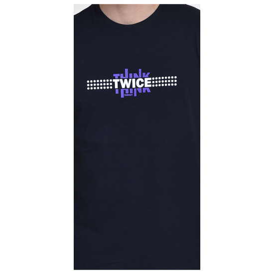 Target Ανδρική κοντομάνικη μπλούζα T-Shirt Single Jersey "Twice"